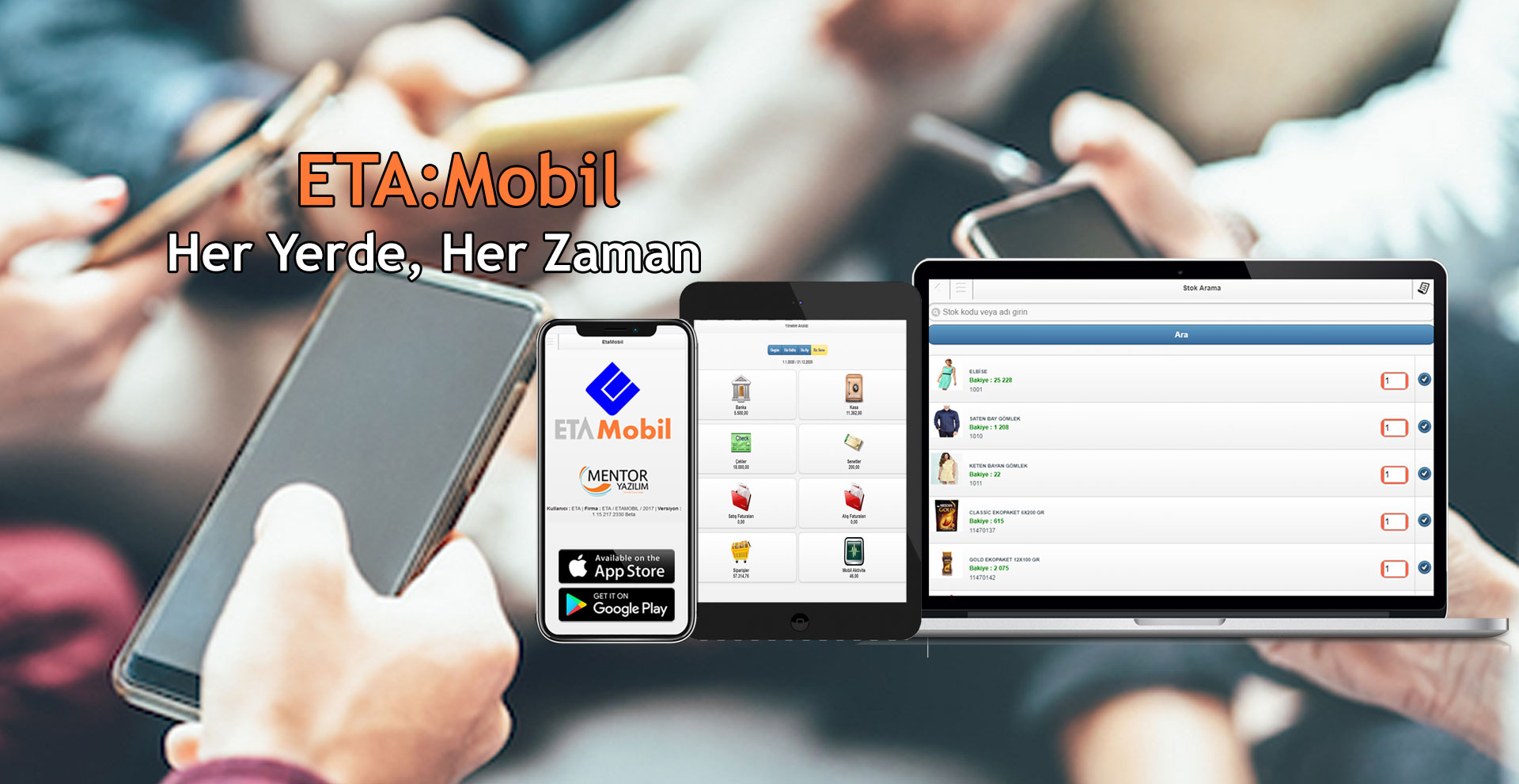 ETA:Mobil saha satış görseli